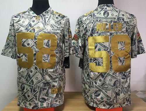 Nike Broncos #58 Von Miller Dollar Fashion Men's Stitched NFL Elite Jersey - Click Image to Close